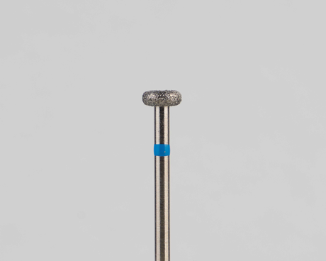 Алмазный бор турбинный стоматологический 866.314.067.015.040 «Колесо» синяя насечка d=4 мм (1 шт)