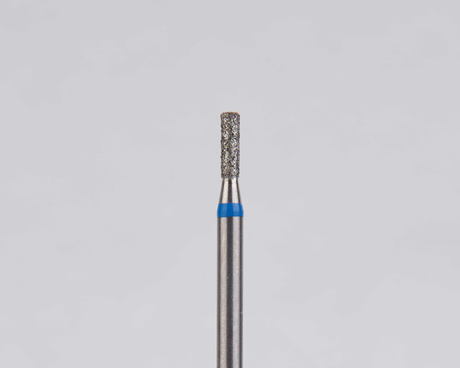 Алмазный бор турбинный стоматологический 866.314.107.040.012 «Цилиндр» синяя насечка d=1,2 мм (5 шт)