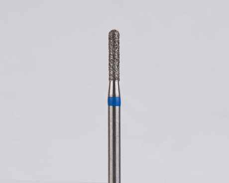 Алмазный бор турбинный стоматологический 866.314.137.060.014 «Цилиндр с острием» синяя насечка d=1,4 мм (5 шт)