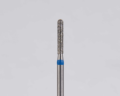 Алмазный бор турбинный стоматологический 866.314.137.080.014 «Цилиндр с острием» синяя насечка d=1,4 мм (5 шт)