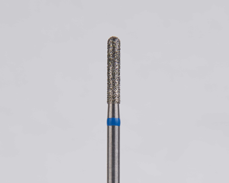 Алмазный бор турбинный стоматологический 866.314.137.080.016 «Цилиндр с острием» синяя насечка d=1,6 мм (5 шт)