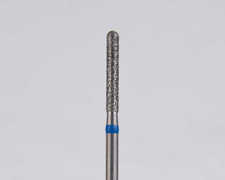 Алмазный бор турбинный стоматологический 866.314.137.100.016 «Цилиндр с острием» синяя насечка d=1,6 мм (5 шт)
