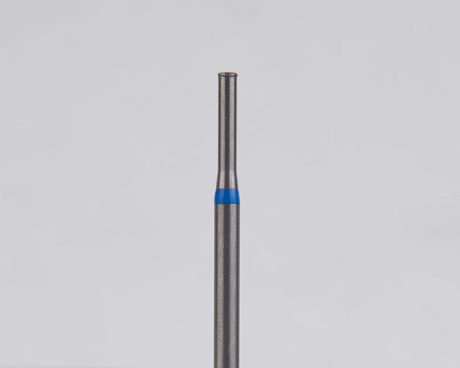 Алмазный бор турбинный стоматологический 866.314.150.001.012 «Цилиндр с острием» синяя насечка d=1,2 мм (5 шт)