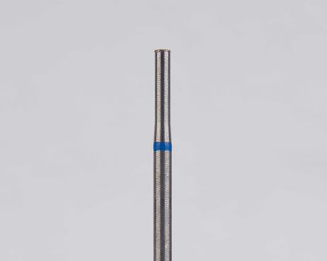 Алмазный бор турбинный стоматологический 866.314.150.001.014 «Цилиндр с острием» синяя насечка d=1,4 мм (5 шт)