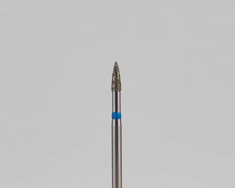 Алмазный бор турбинный стоматологический 866.314.539.040.016 «Пуля» синяя насечка d=1,6 мм (5 шт)
