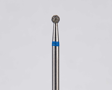 Алмазный бор турбинный стоматологический 866.315.001.015.018 «Шар» синяя насечка d=1,8 мм (5 шт)