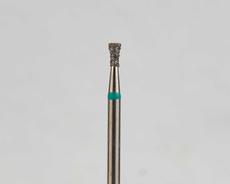 Алмазный бор турбинный стоматологический 876.314.019.030.014 «Обратный конус с шейкой» зеленая насечка d=1,4 мм (5 шт)