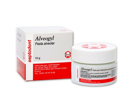 Alveogyl (Альвожил) - антисептический компресс, гемостатическая хирург. повязка (10 г) (нет в наличии)