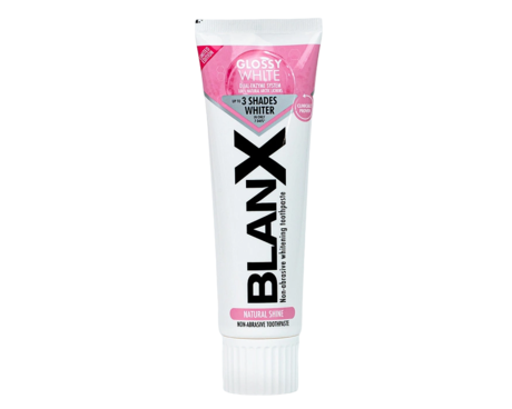 Зубная паста отбеливающая BlanX Glossy White для естественной белизны зубов