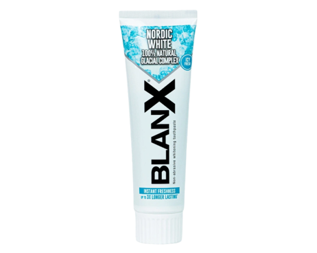 Зубная паста отбеливающая Blanx Nordic White интенсивное восстановление белизны эмали