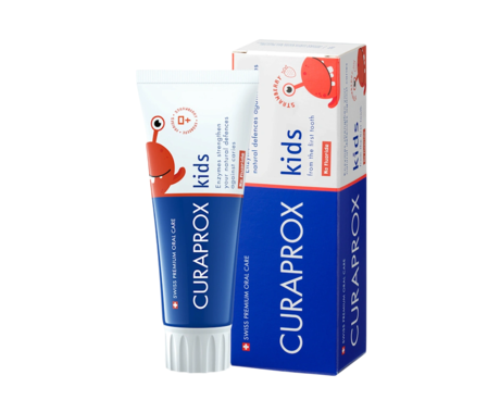 Зубная паста Curaprox Kids Zero клубника (с 0 лет), 60 мл