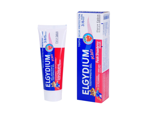Зубная паста Elgydium Kids Fresh Strawberry для детей от 3 до 6 лет, 50 мл