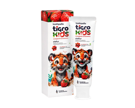 Зубная паста "ht", Tigro Kids клубника