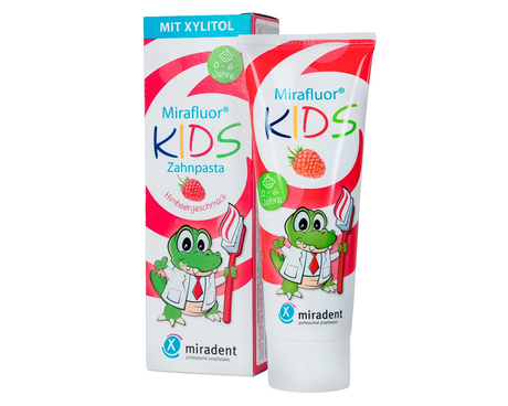 Зубная паста детская Mirafluor Kid's, 75мл