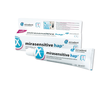 Зубная паста Miradent Mirasensitive hap+ 50мл (для сверхчувствительных зубов)