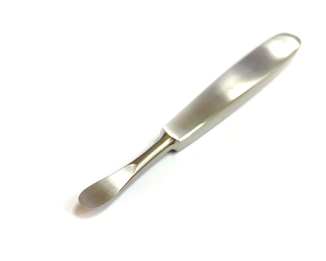 Шабер для маникюра односторонний 8 мм с широкой ручкой 562