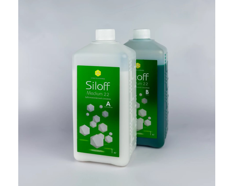Siloff Medium 22 - Дублирующий силикон зеленый (1 + 1 кг)