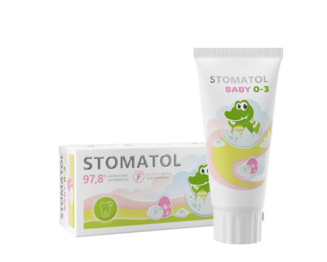 Зубная паста детская Stomatol "Baby", 0-3 лет, 50 г