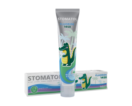 Зубная паста детская Stomatol Fluoride 2-12 лет, 75 г
