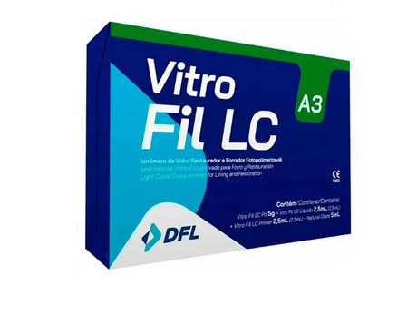 Vitro Fil LC - цемент светоотверждаемый стеклоиномерный реставрационный (5 г + 2 мл)